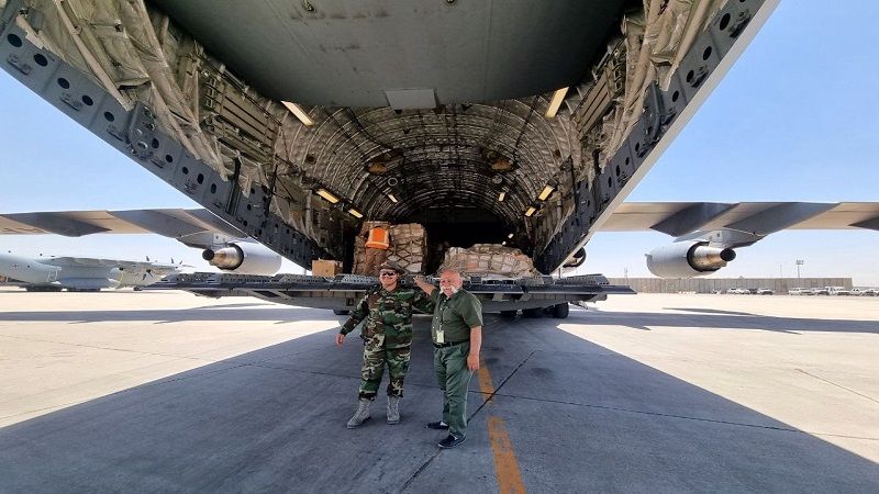 ئەمەریکا کەلوپەلى لۆجستى و سەربازیى پێشکەش بە وەزارەتى پێشمەرگە دەکات